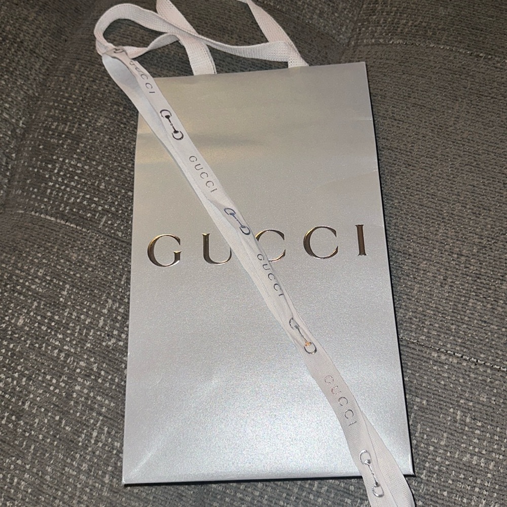 Gucci bag and ribbon